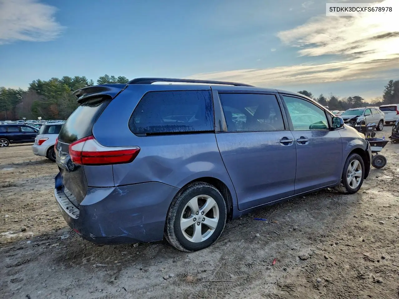 5TDKK3DCXFS678978 2015 Toyota Sienna Le