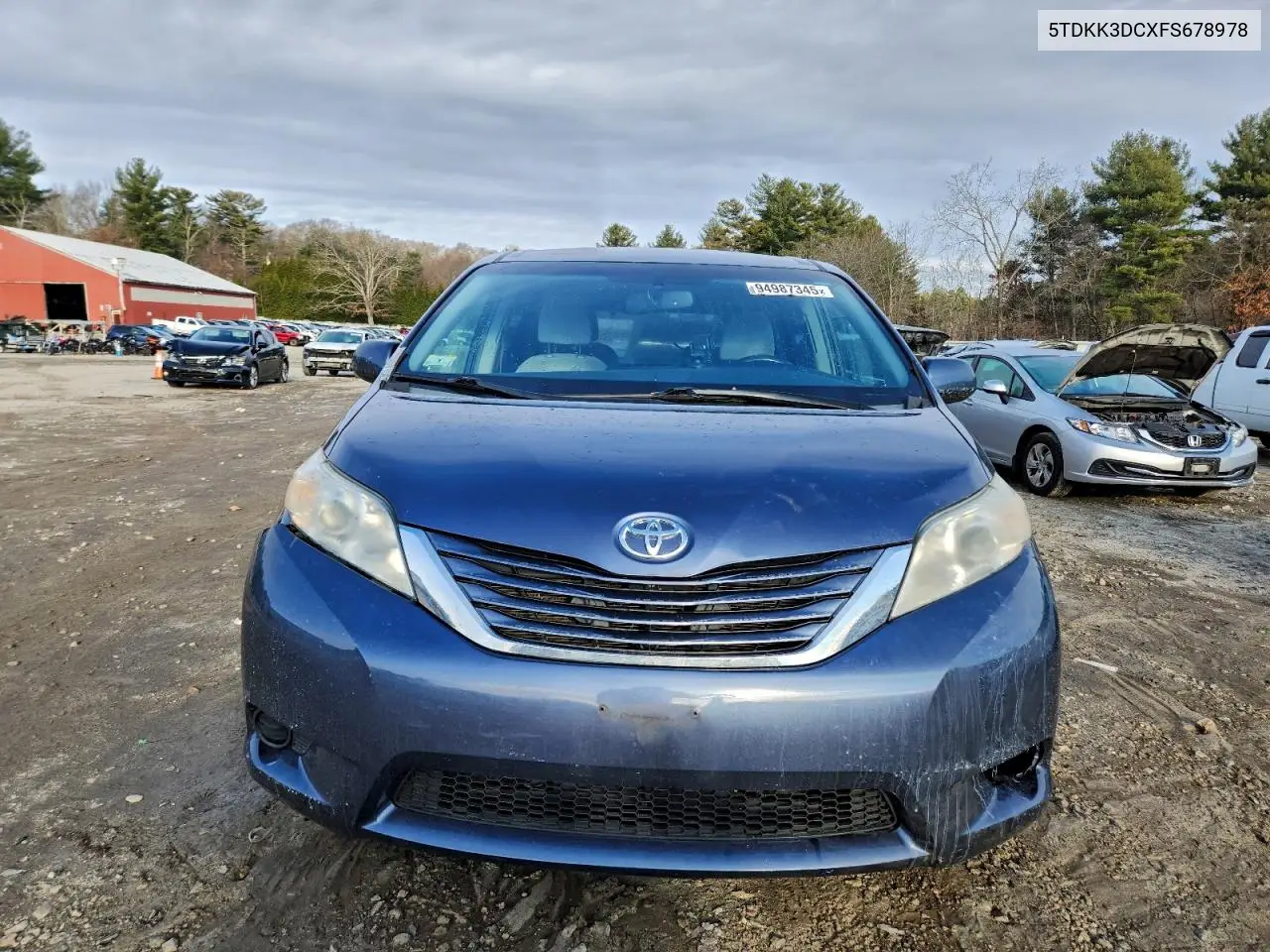 5TDKK3DCXFS678978 2015 Toyota Sienna Le
