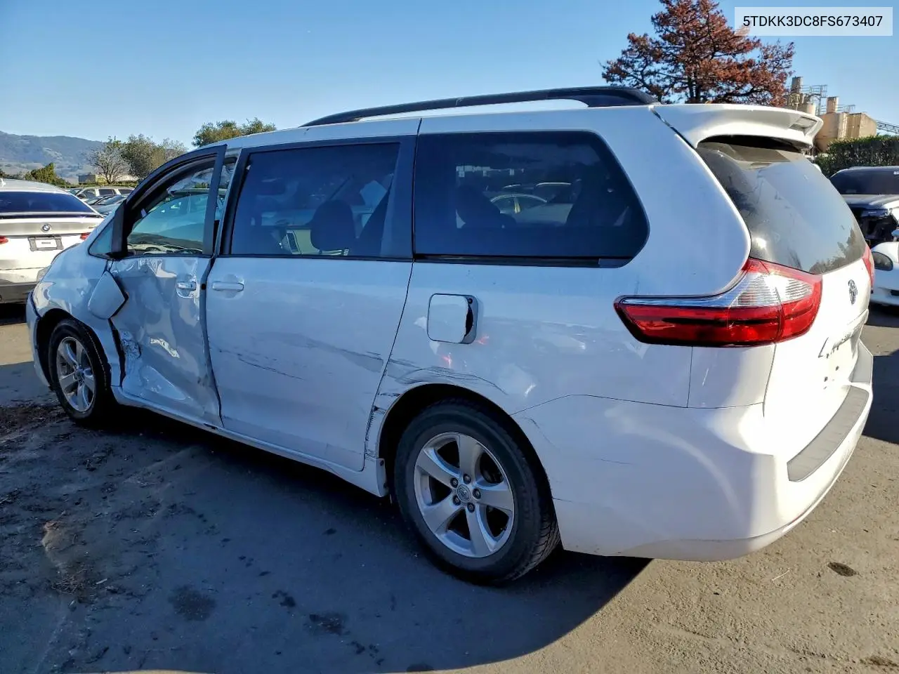 5TDKK3DC8FS673407 2015 Toyota Sienna Le