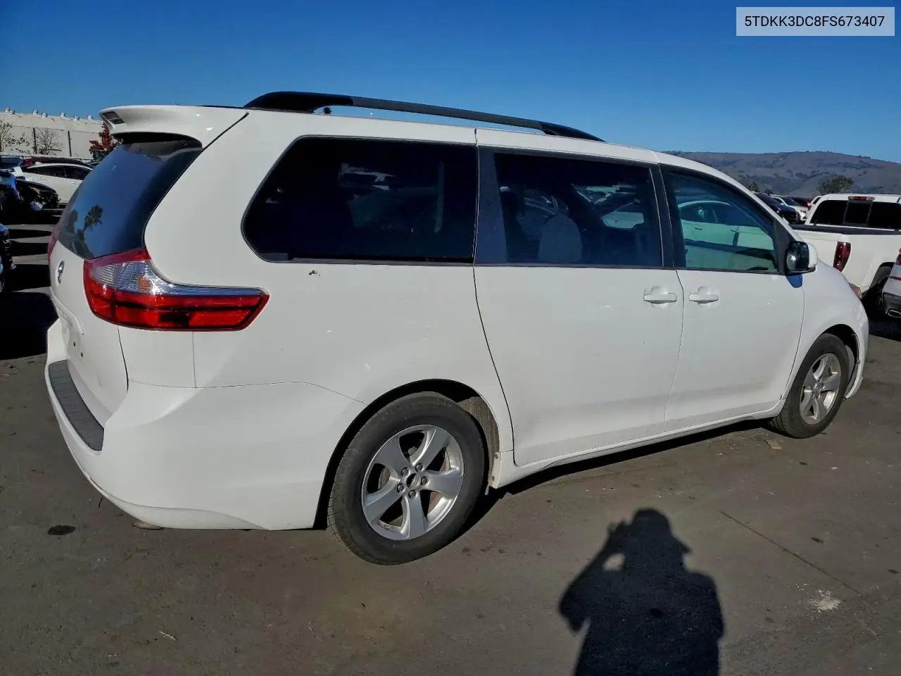 5TDKK3DC8FS673407 2015 Toyota Sienna Le