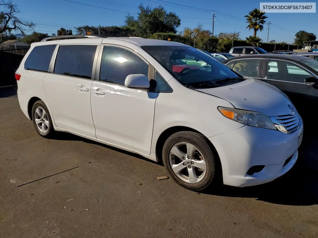 5TDKK3DC8FS673407 2015 Toyota Sienna Le