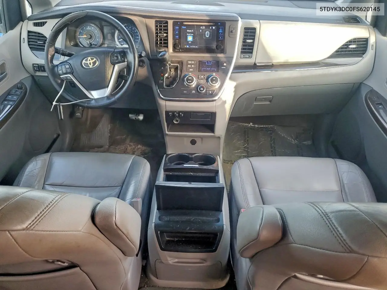 5TDYK3DC0FS620145 2015 Toyota Sienna Xle