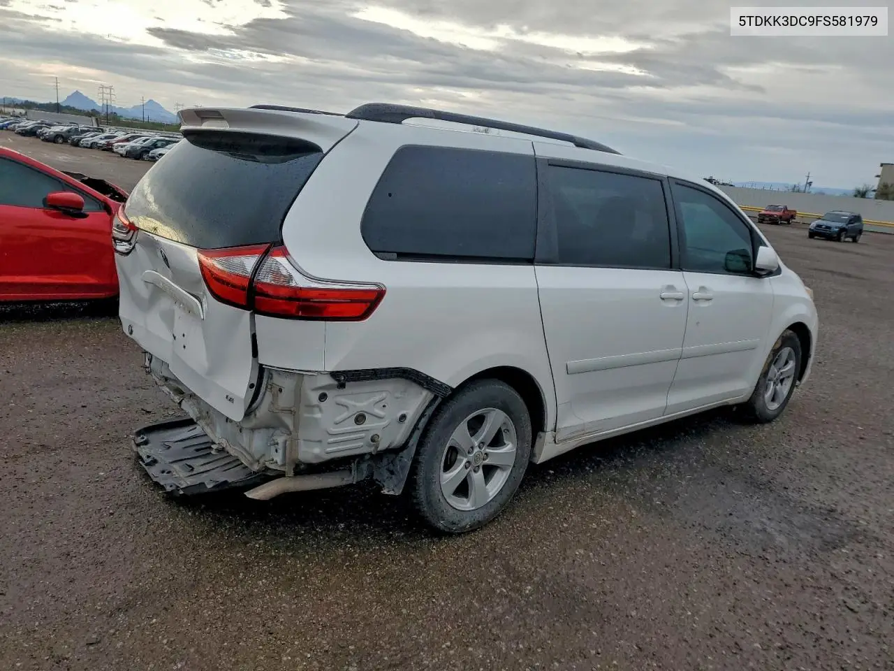 5TDKK3DC9FS581979 2015 Toyota Sienna