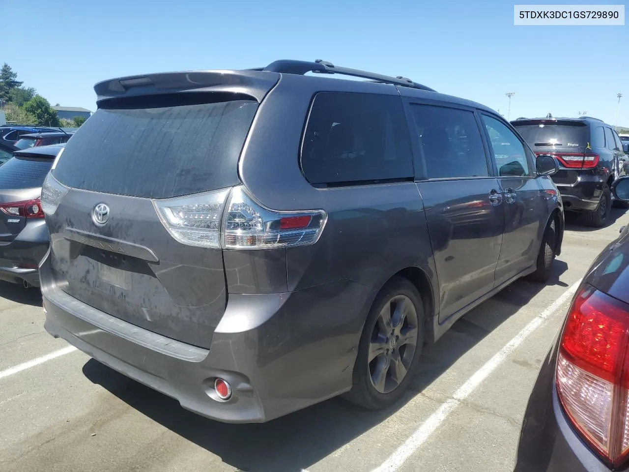 5TDXK3DC1GS729890 2016 Toyota Sienna Se