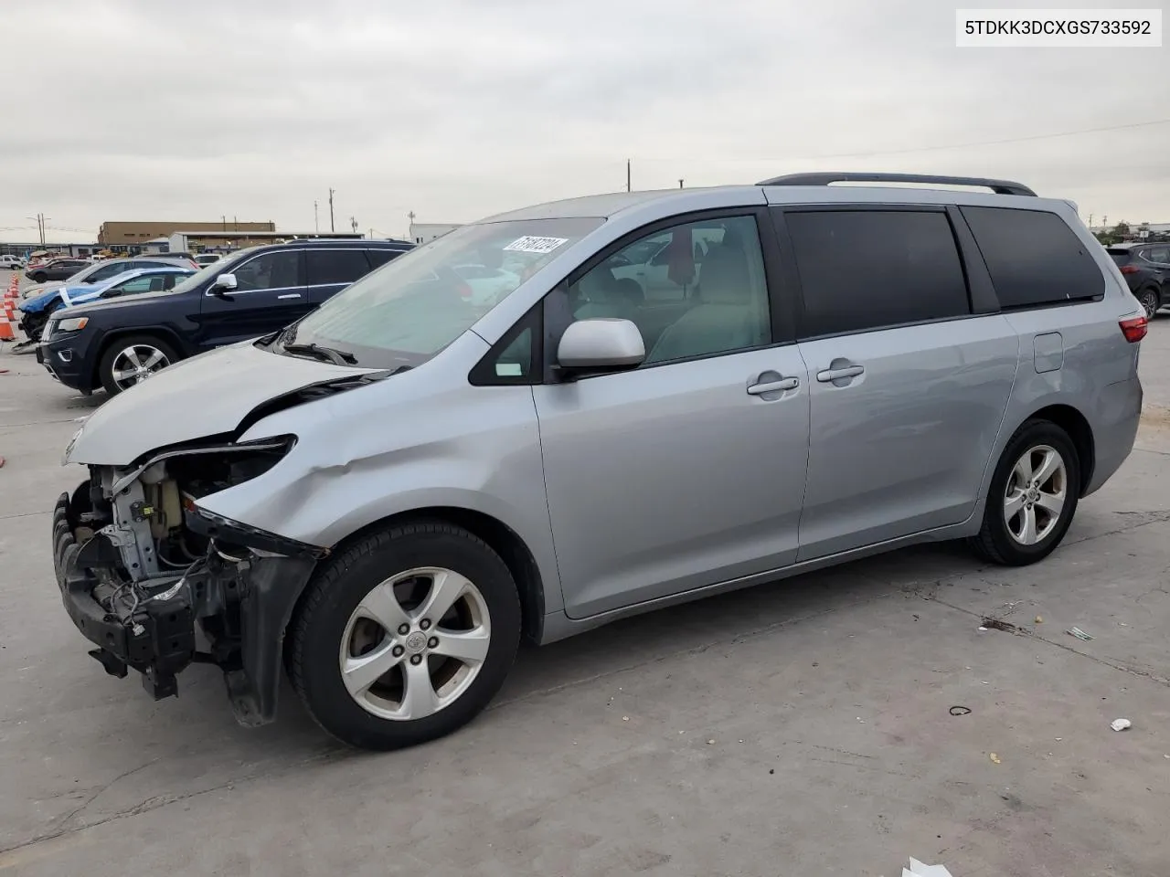 5TDKK3DCXGS733592 2016 Toyota Sienna Le