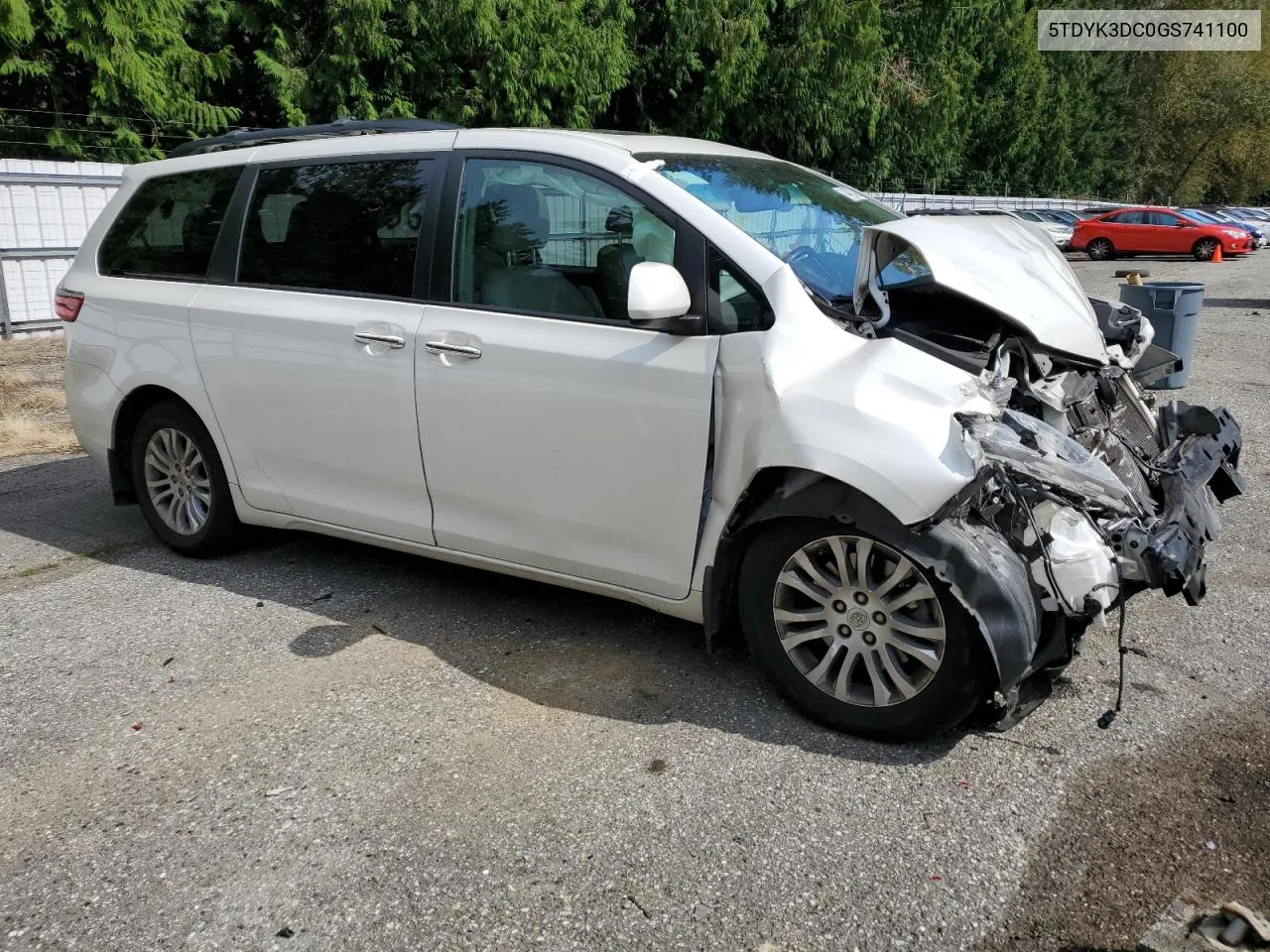 5TDYK3DC0GS741100 2016 Toyota Sienna Xle