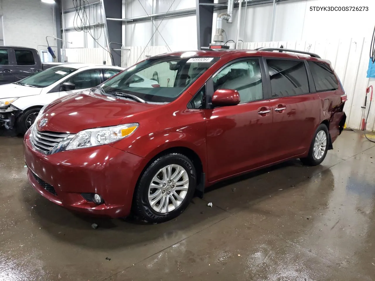 5TDYK3DC0GS726273 2016 Toyota Sienna Xle