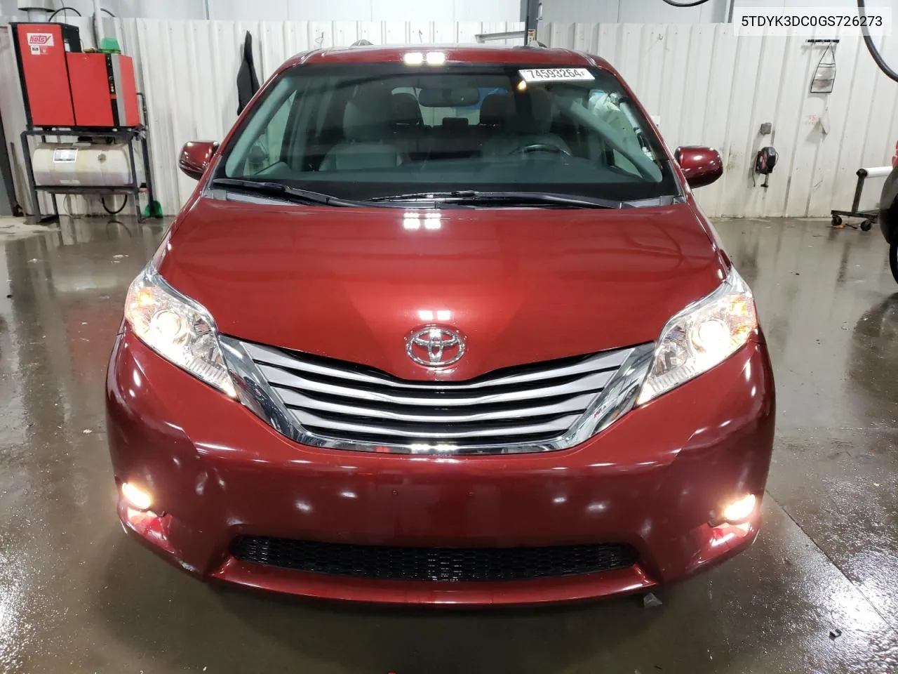 5TDYK3DC0GS726273 2016 Toyota Sienna Xle