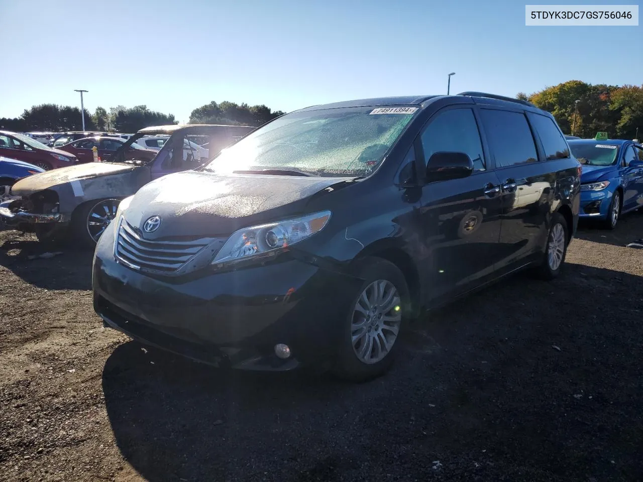 5TDYK3DC7GS756046 2016 Toyota Sienna Xle