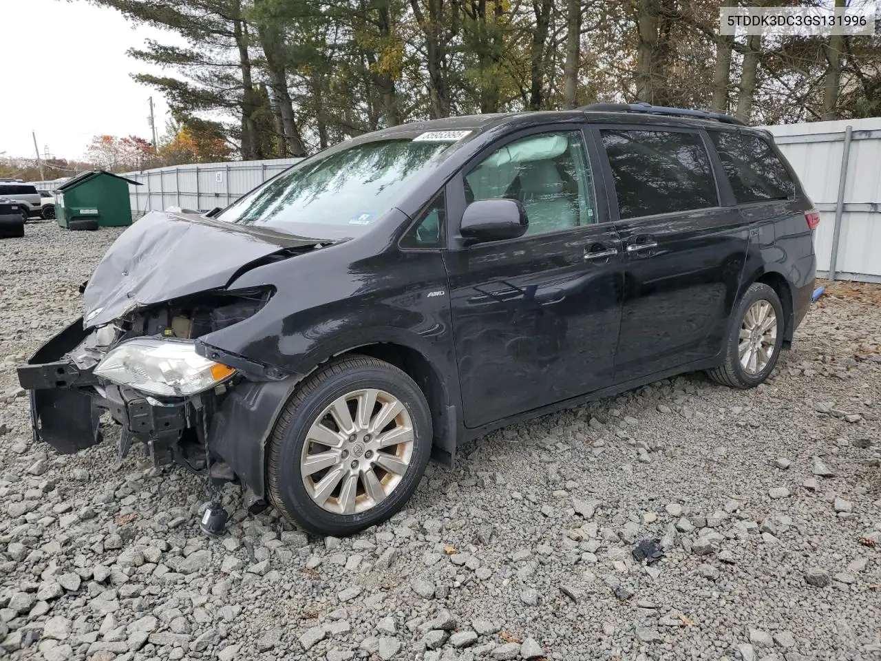 5TDDK3DC3GS131996 2016 Toyota Sienna Xle