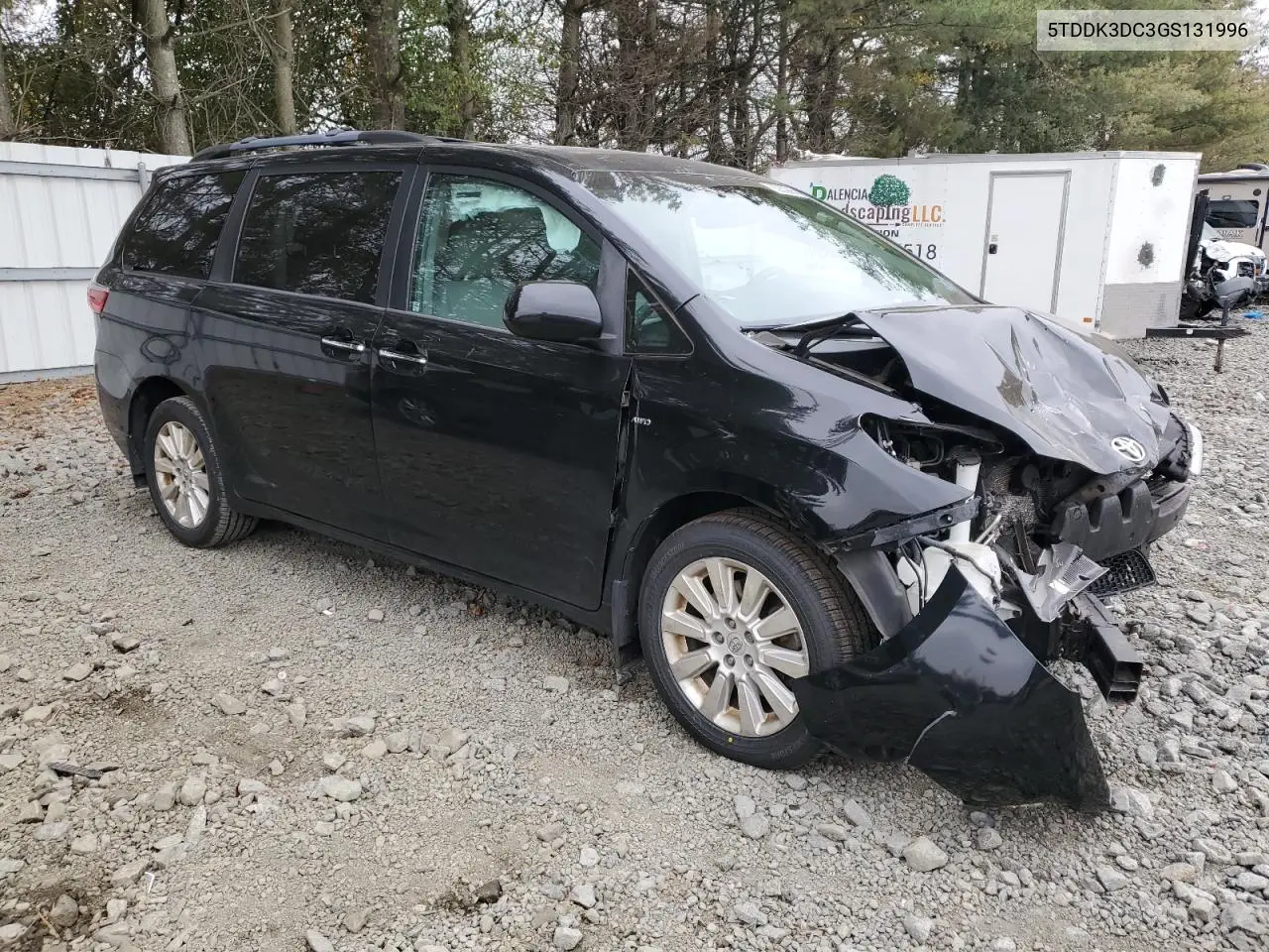 5TDDK3DC3GS131996 2016 Toyota Sienna Xle