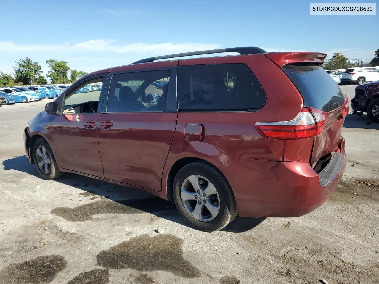 5TDKK3DCXGS708630 2016 Toyota Sienna Le