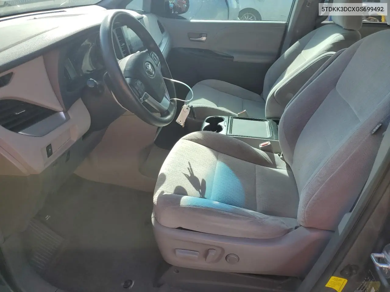 5TDKK3DCXGS699492 2016 Toyota Sienna Le