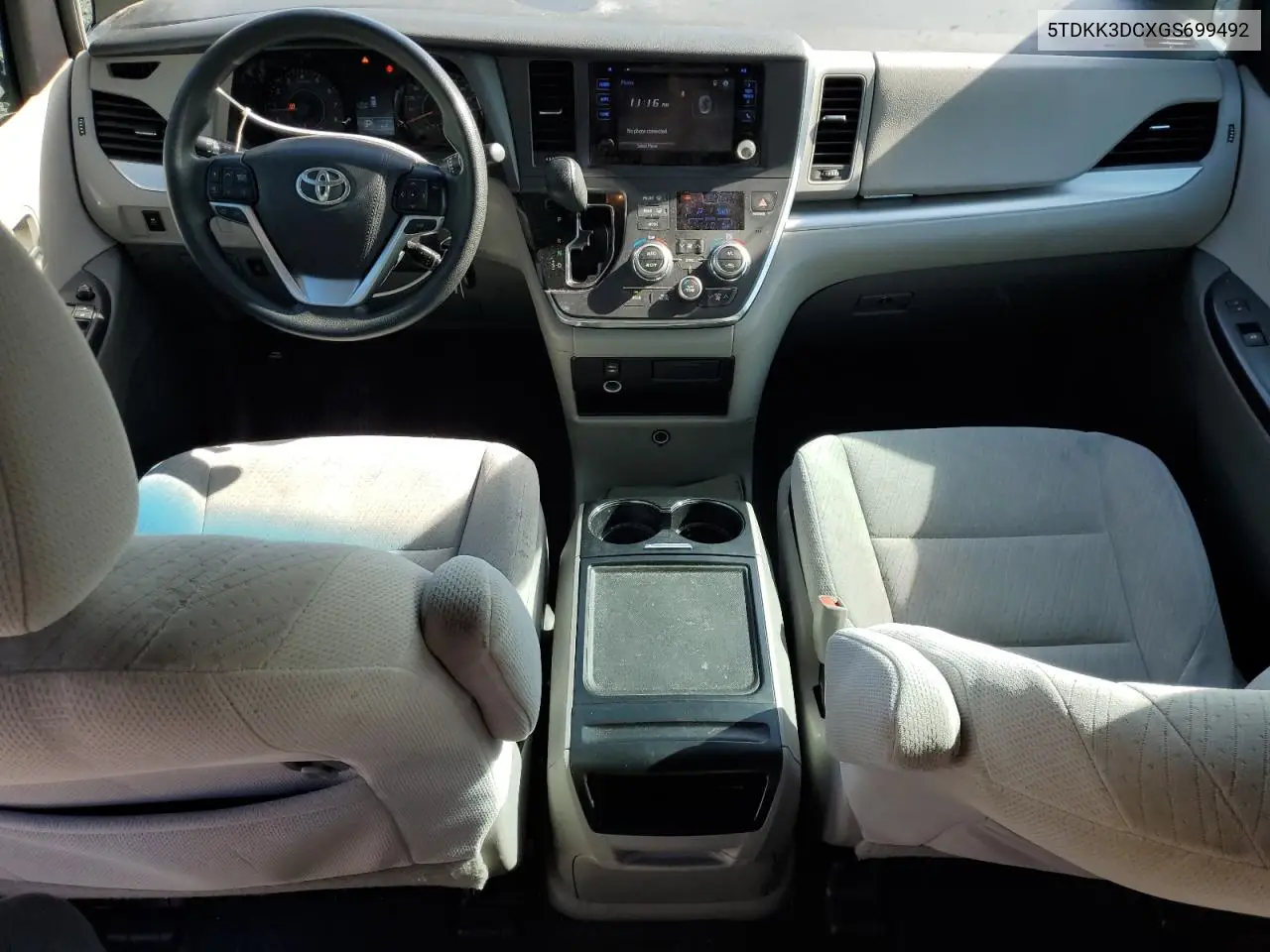 5TDKK3DCXGS699492 2016 Toyota Sienna Le