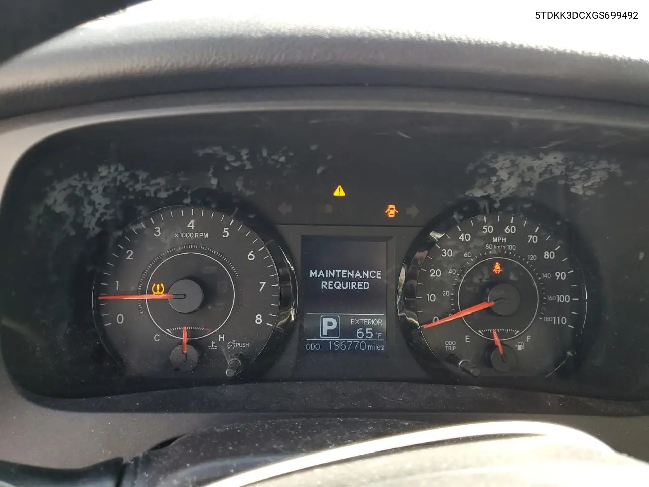 5TDKK3DCXGS699492 2016 Toyota Sienna Le