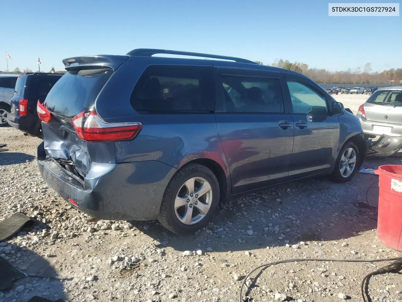 5TDKK3DC1GS727924 2016 Toyota Sienna Le