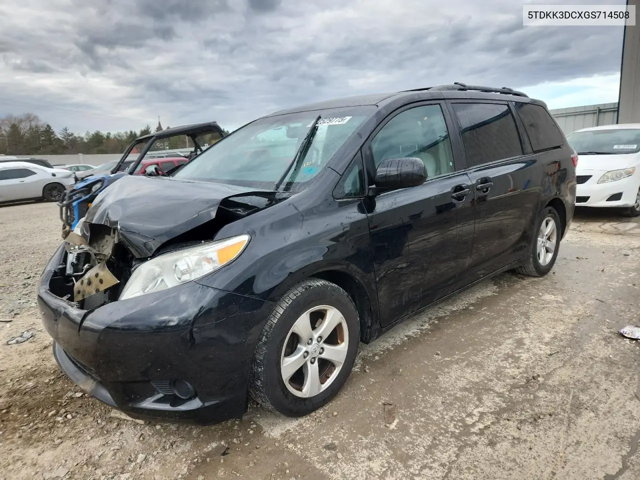 5TDKK3DCXGS714508 2016 Toyota Sienna Le