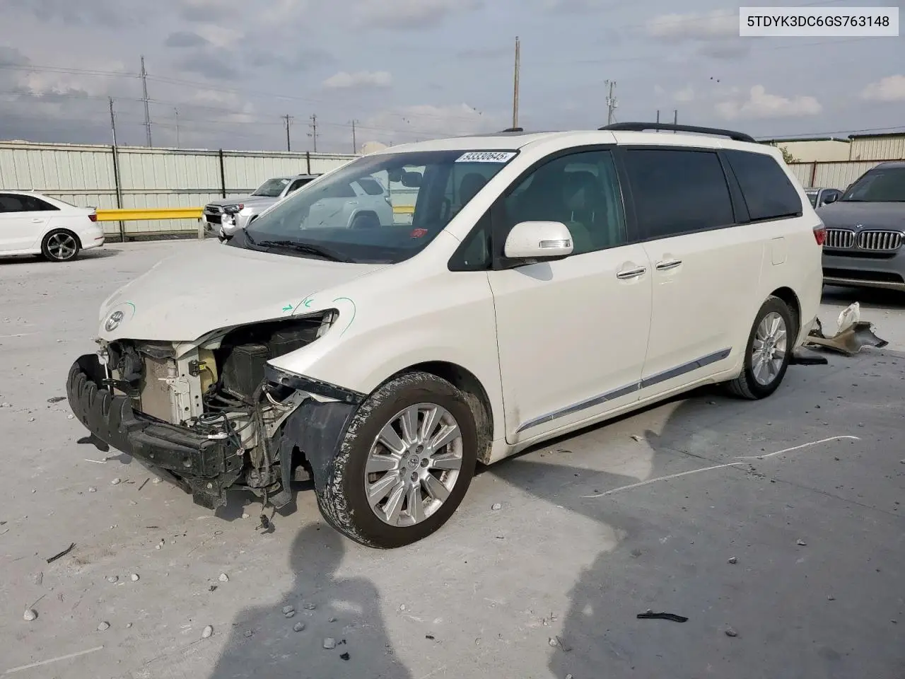 5TDYK3DC6GS763148 2016 Toyota Sienna Xle