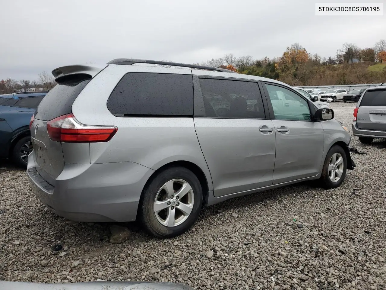 5TDKK3DC8GS706195 2016 Toyota Sienna Le