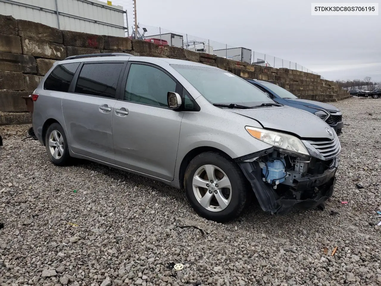 5TDKK3DC8GS706195 2016 Toyota Sienna Le