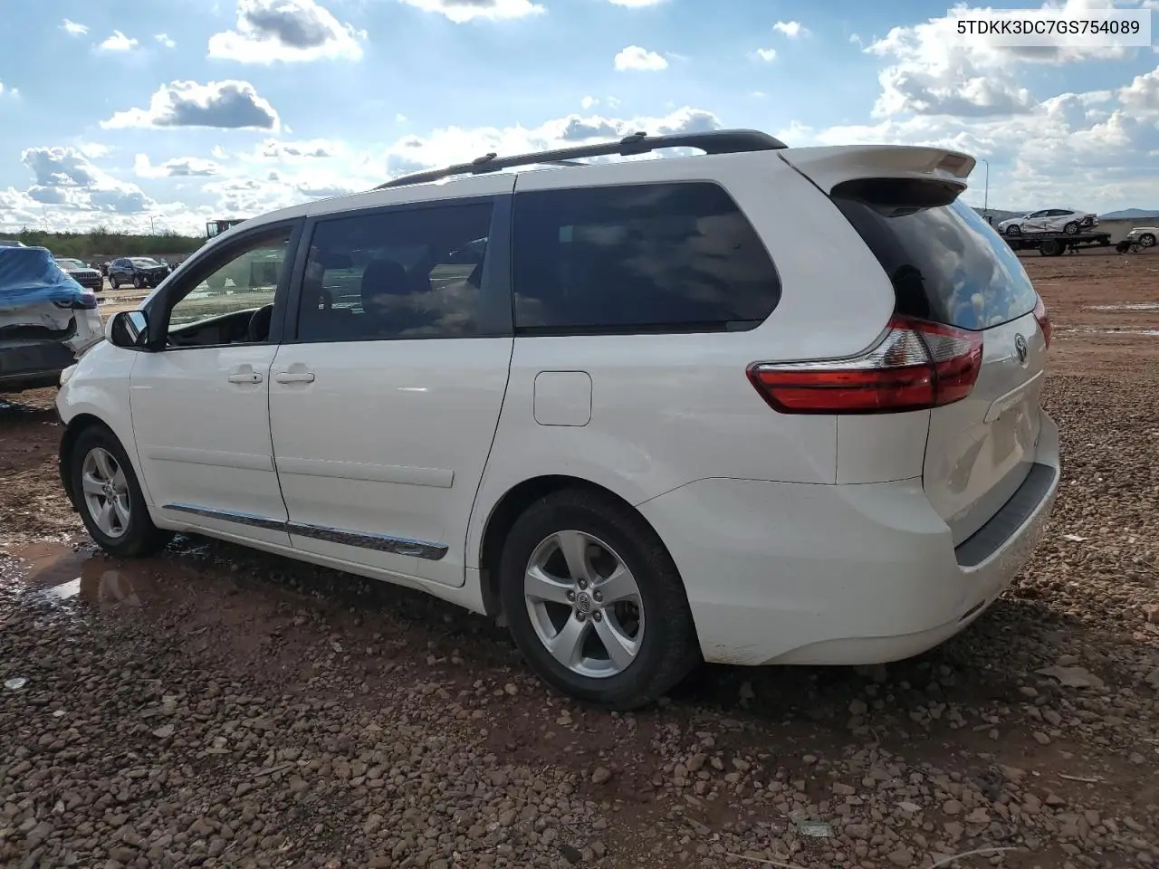 5TDKK3DC7GS754089 2016 Toyota Sienna Le