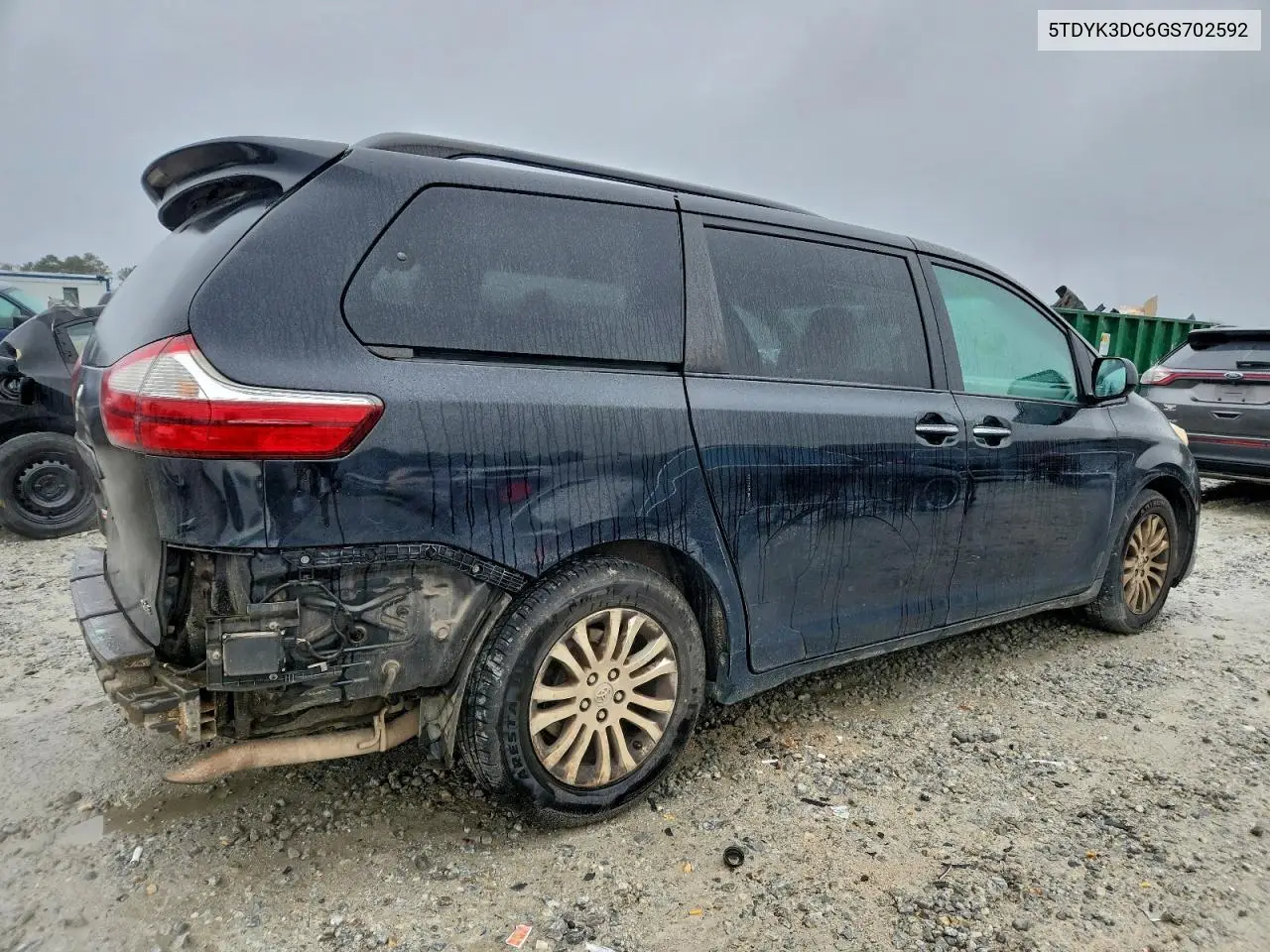 5TDYK3DC6GS702592 2016 Toyota Sienna Xle