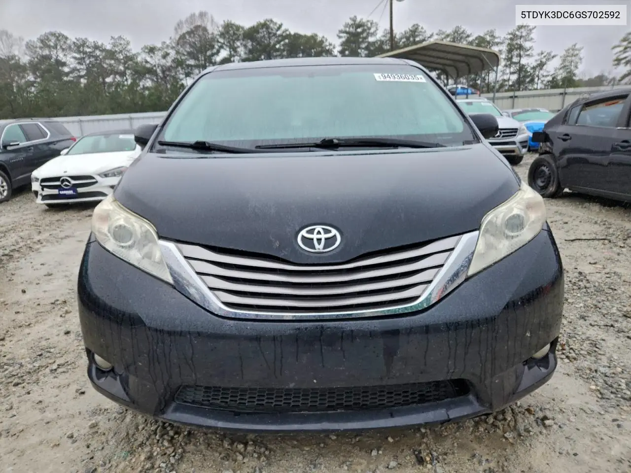 5TDYK3DC6GS702592 2016 Toyota Sienna Xle