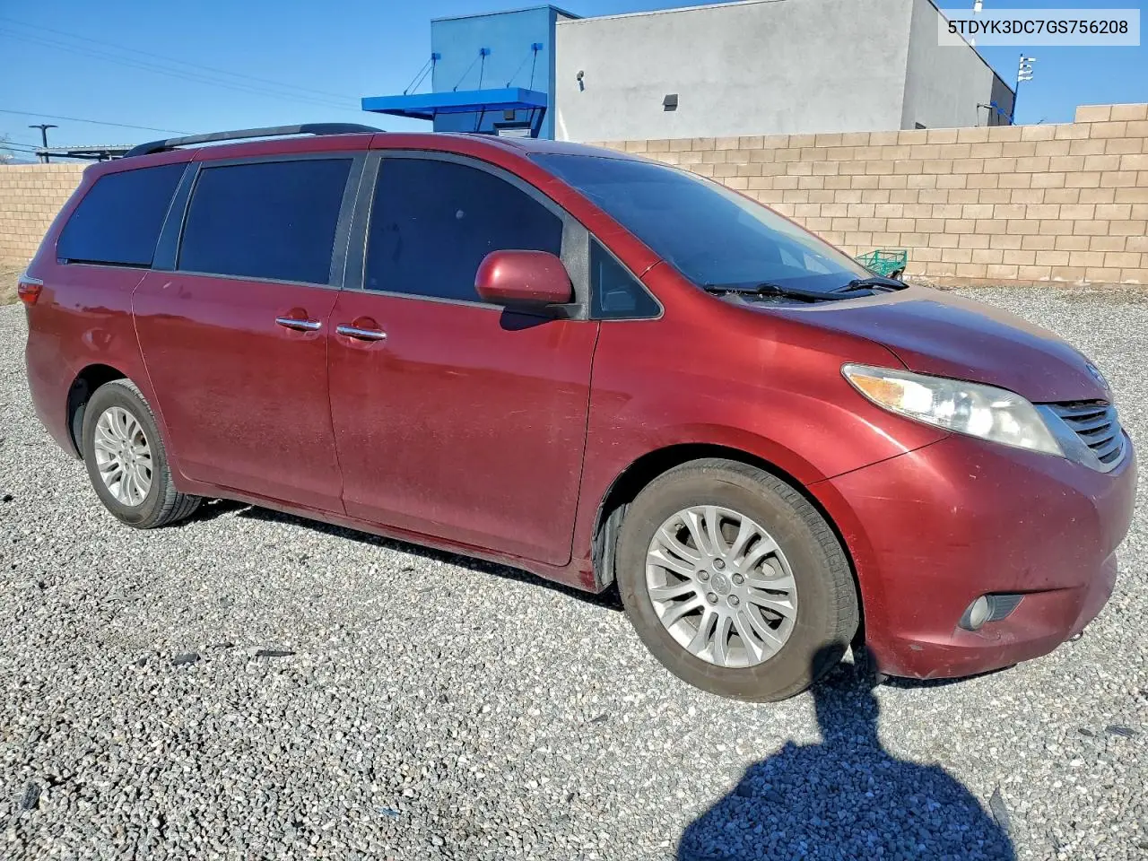 5TDYK3DC7GS756208 2016 Toyota Sienna Xle