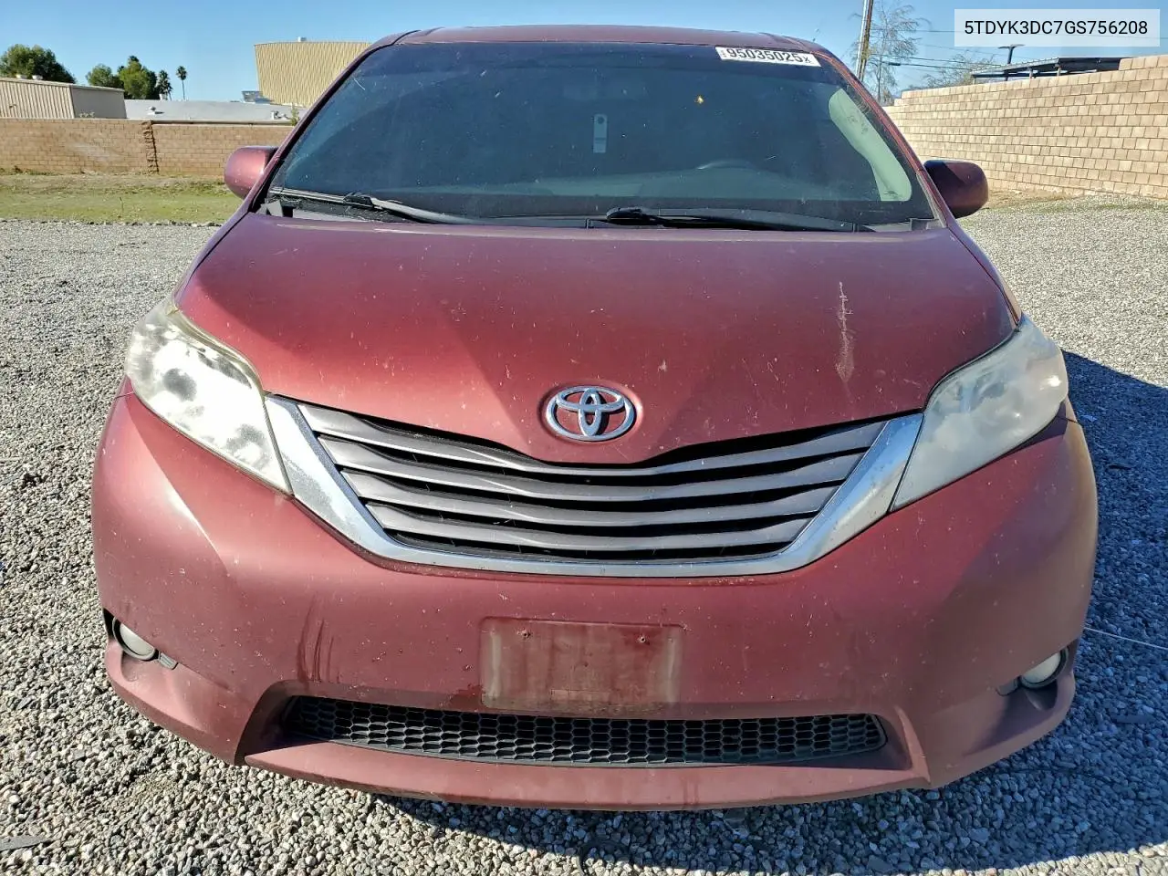 5TDYK3DC7GS756208 2016 Toyota Sienna Xle