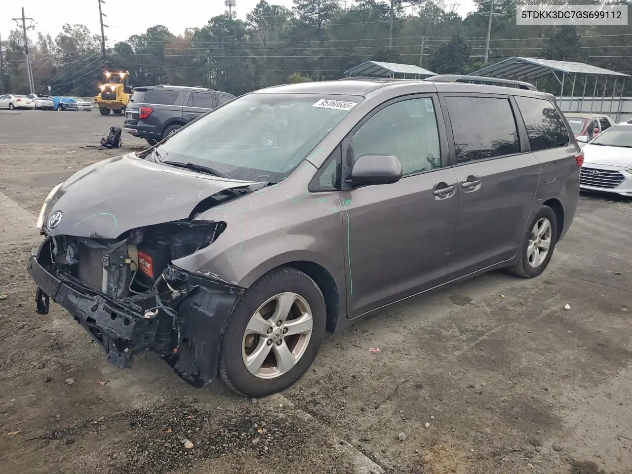 5TDKK3DC7GS699112 2016 Toyota Sienna Le