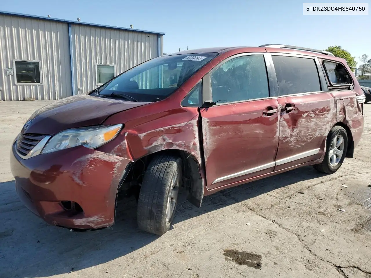 5TDKZ3DC4HS840750 2017 Toyota Sienna Le