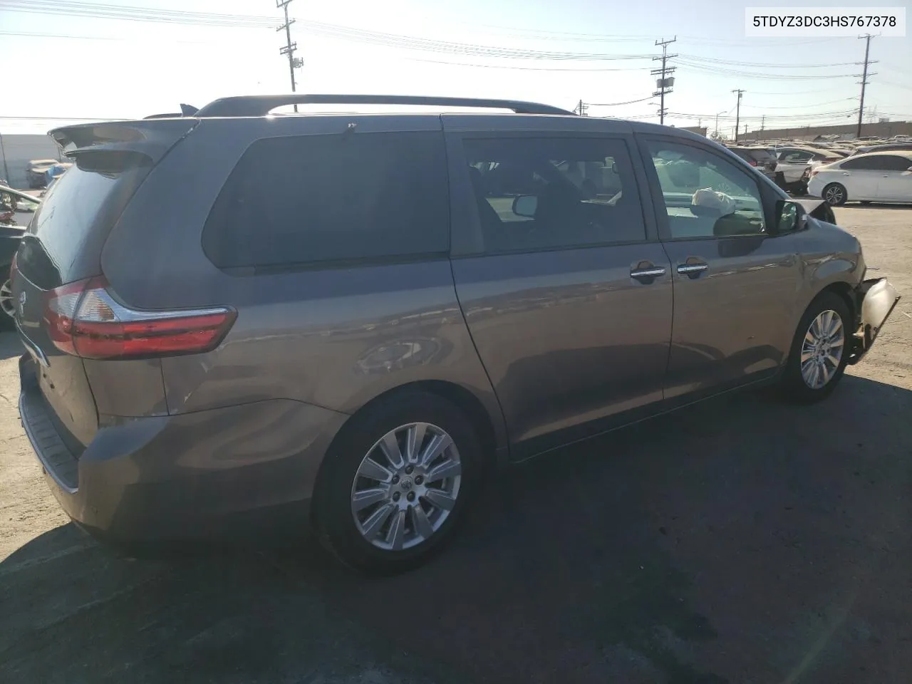 2017 Toyota Sienna Xle VIN: 5TDYZ3DC3HS767378 Lot: 71129404