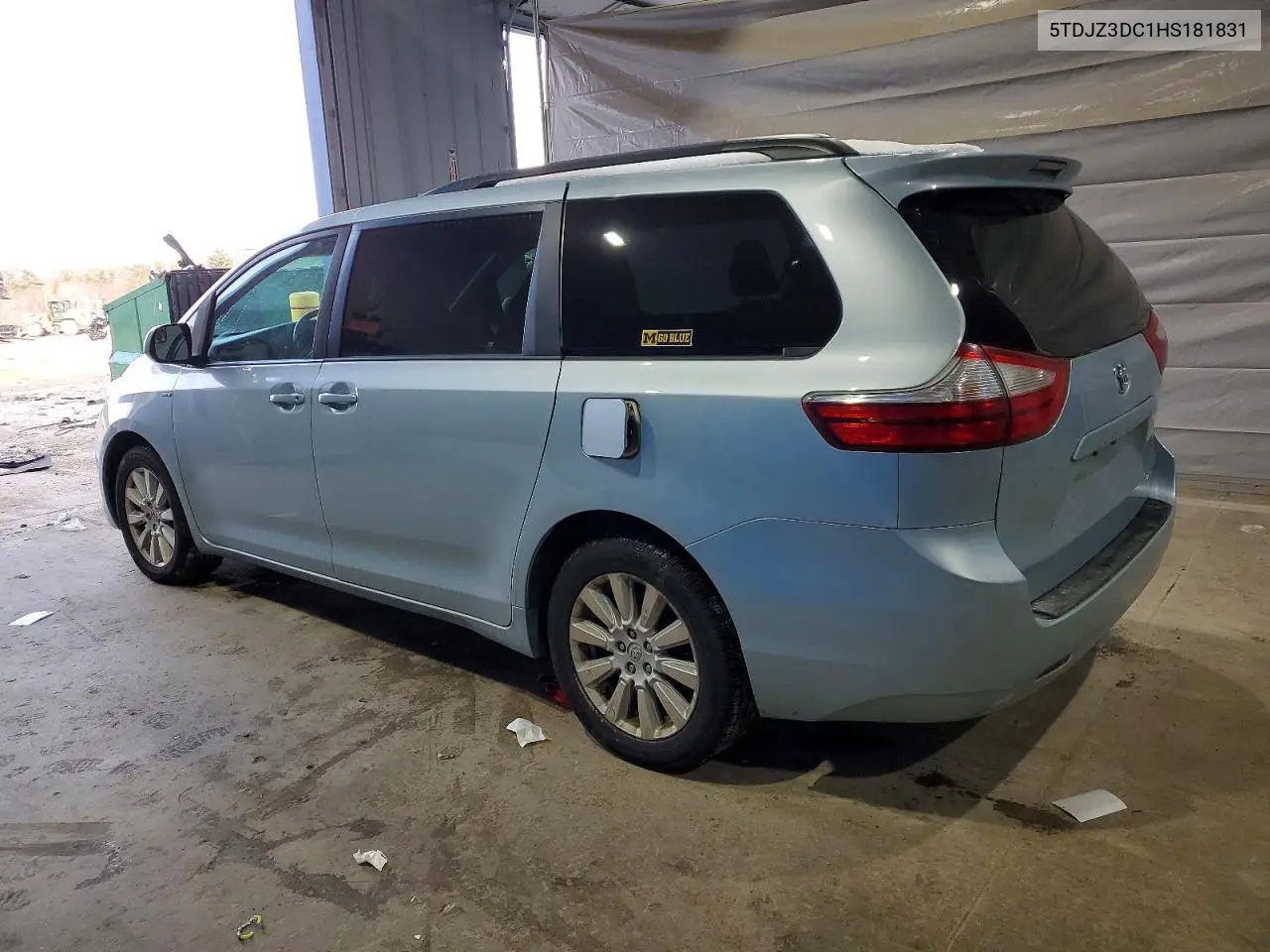 5TDJZ3DC1HS181831 2017 Toyota Sienna Le