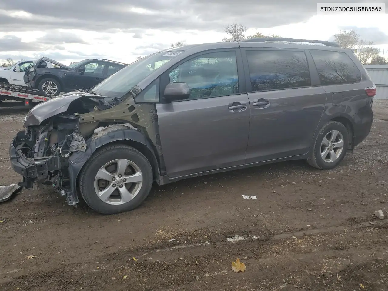 5TDKZ3DC5HS885566 2017 Toyota Sienna Le