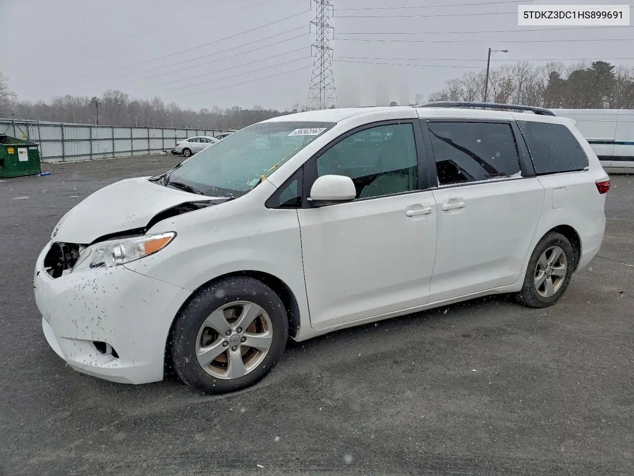 5TDKZ3DC1HS899691 2017 Toyota Sienna Le