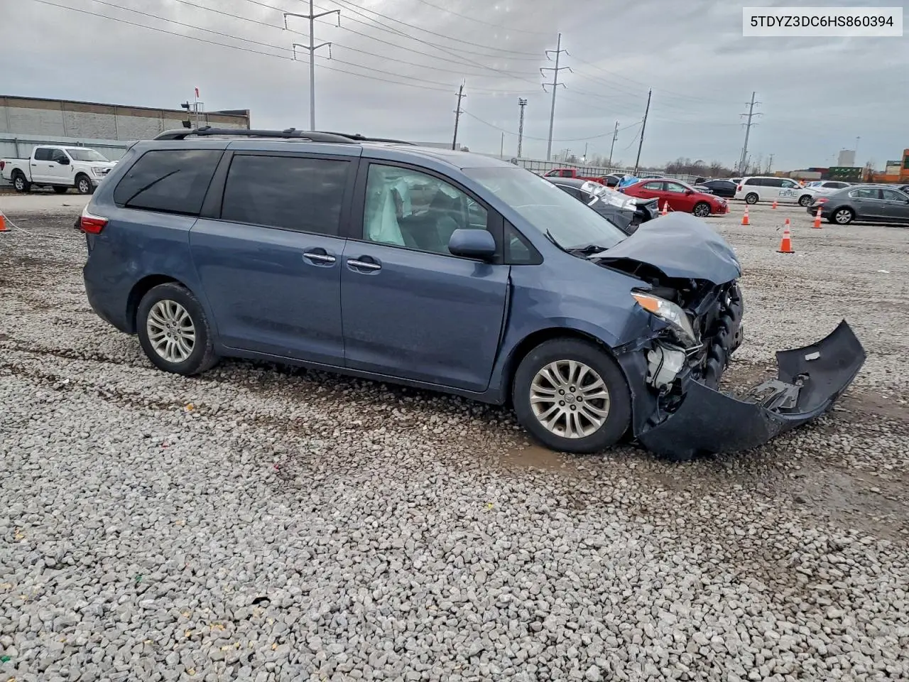 5TDYZ3DC6HS860394 2017 Toyota Sienna Xle