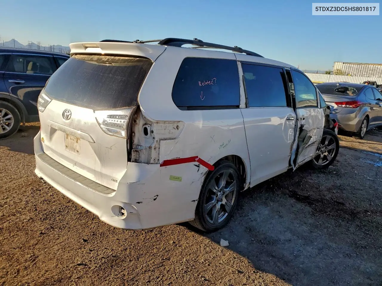 5TDXZ3DC5HS801817 2017 Toyota Sienna Se