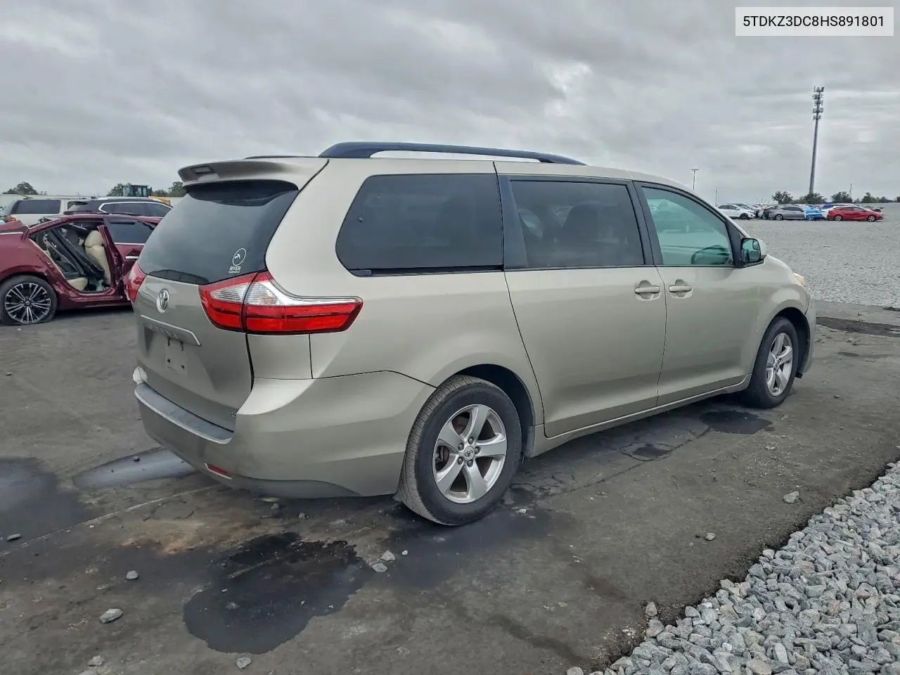 5TDKZ3DC8HS891801 2017 Toyota Sienna Le