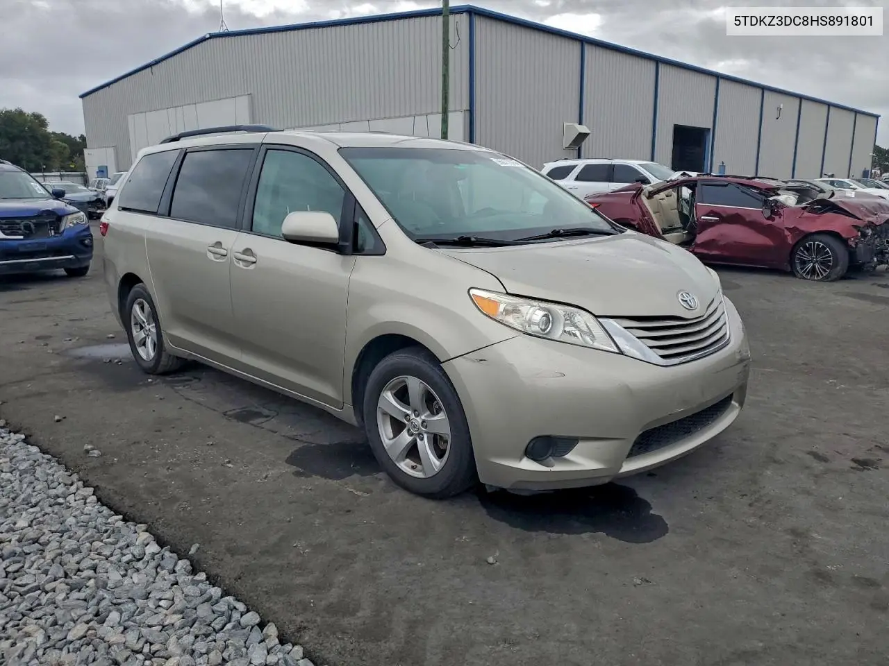 5TDKZ3DC8HS891801 2017 Toyota Sienna Le