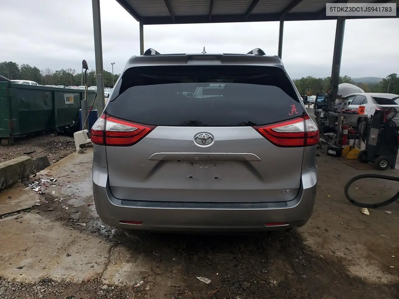 5TDKZ3DC1JS941783 2018 Toyota Sienna Le