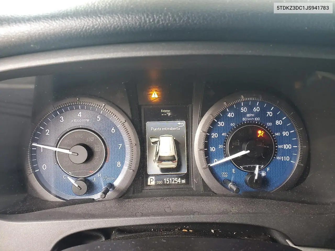5TDKZ3DC1JS941783 2018 Toyota Sienna Le