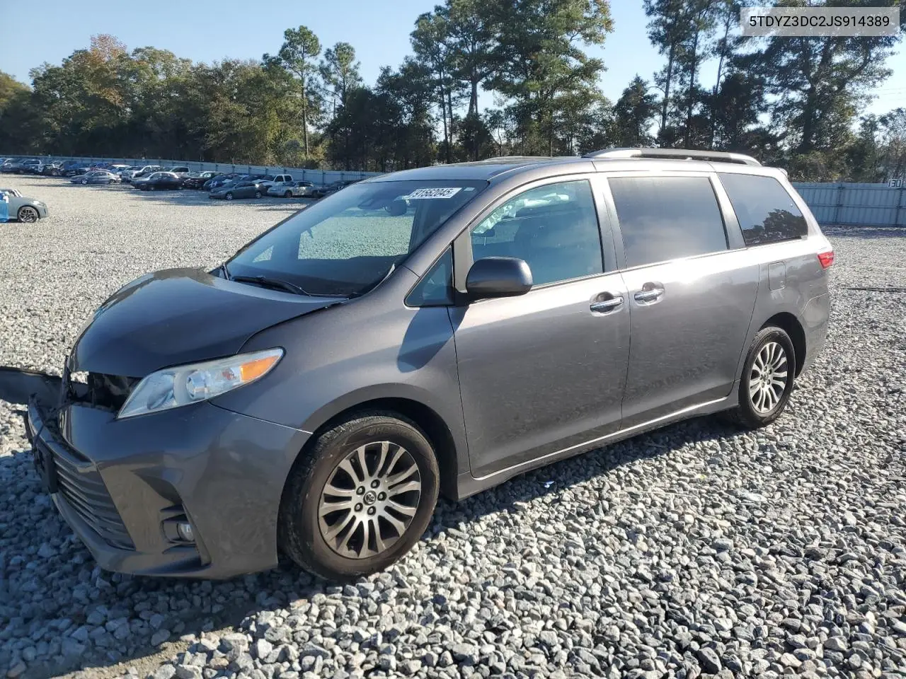 5TDYZ3DC2JS914389 2018 Toyota Sienna Xle