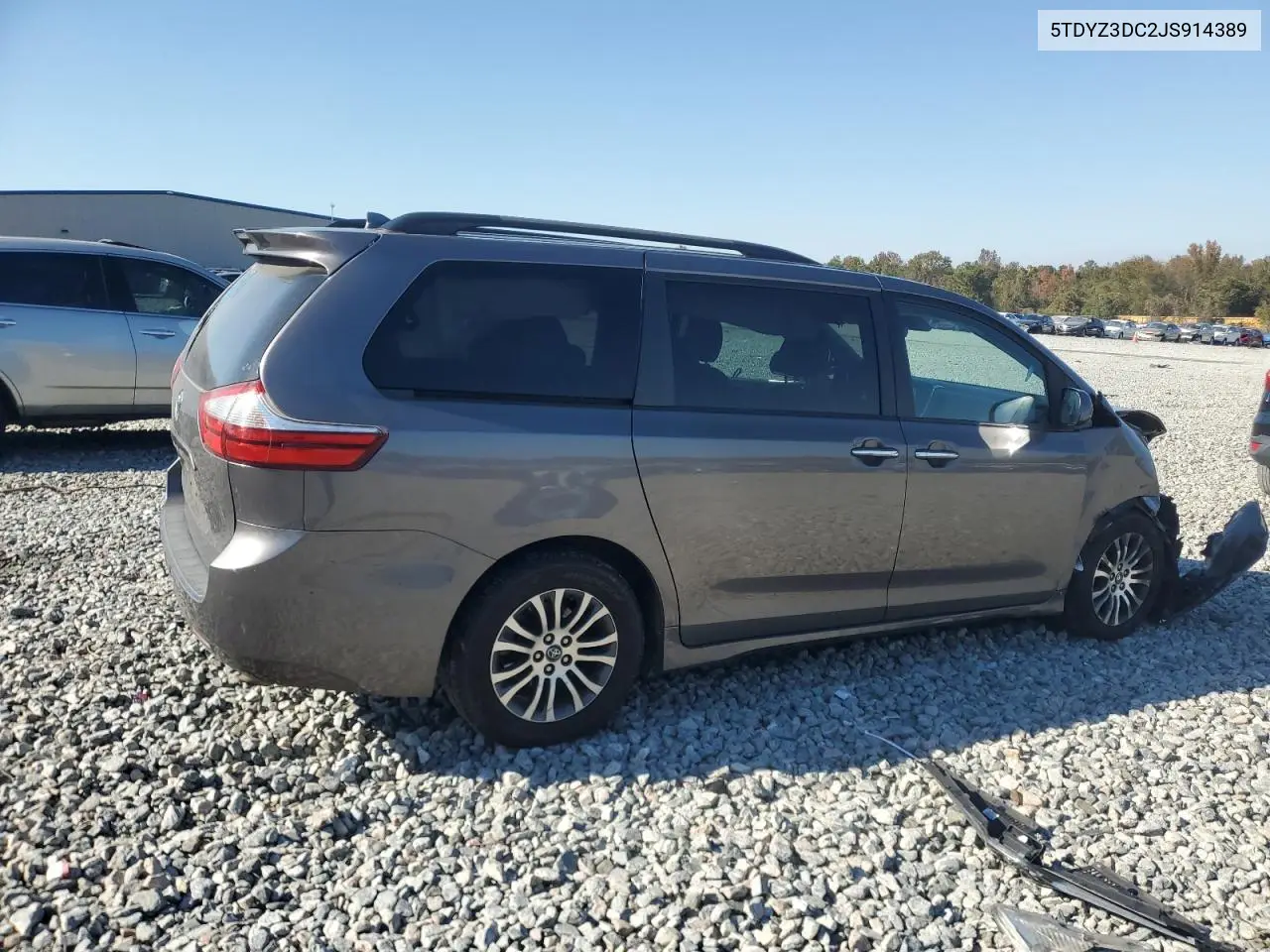 5TDYZ3DC2JS914389 2018 Toyota Sienna Xle