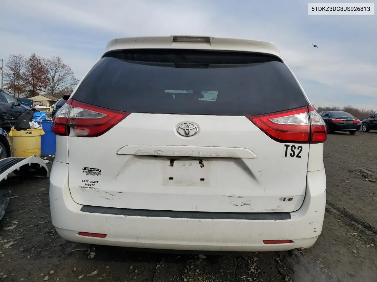 5TDKZ3DC8JS926813 2018 Toyota Sienna Le