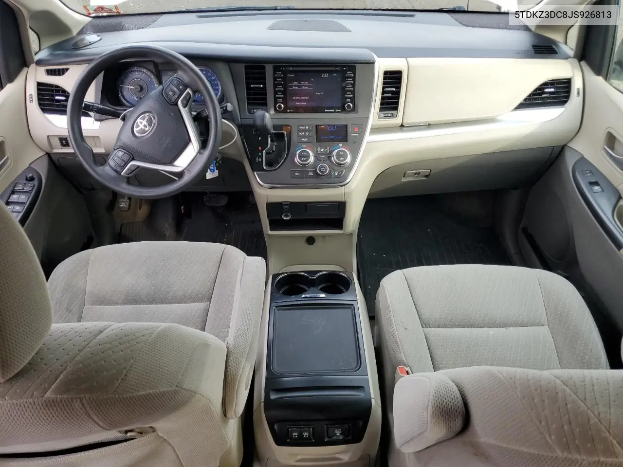 5TDKZ3DC8JS926813 2018 Toyota Sienna Le