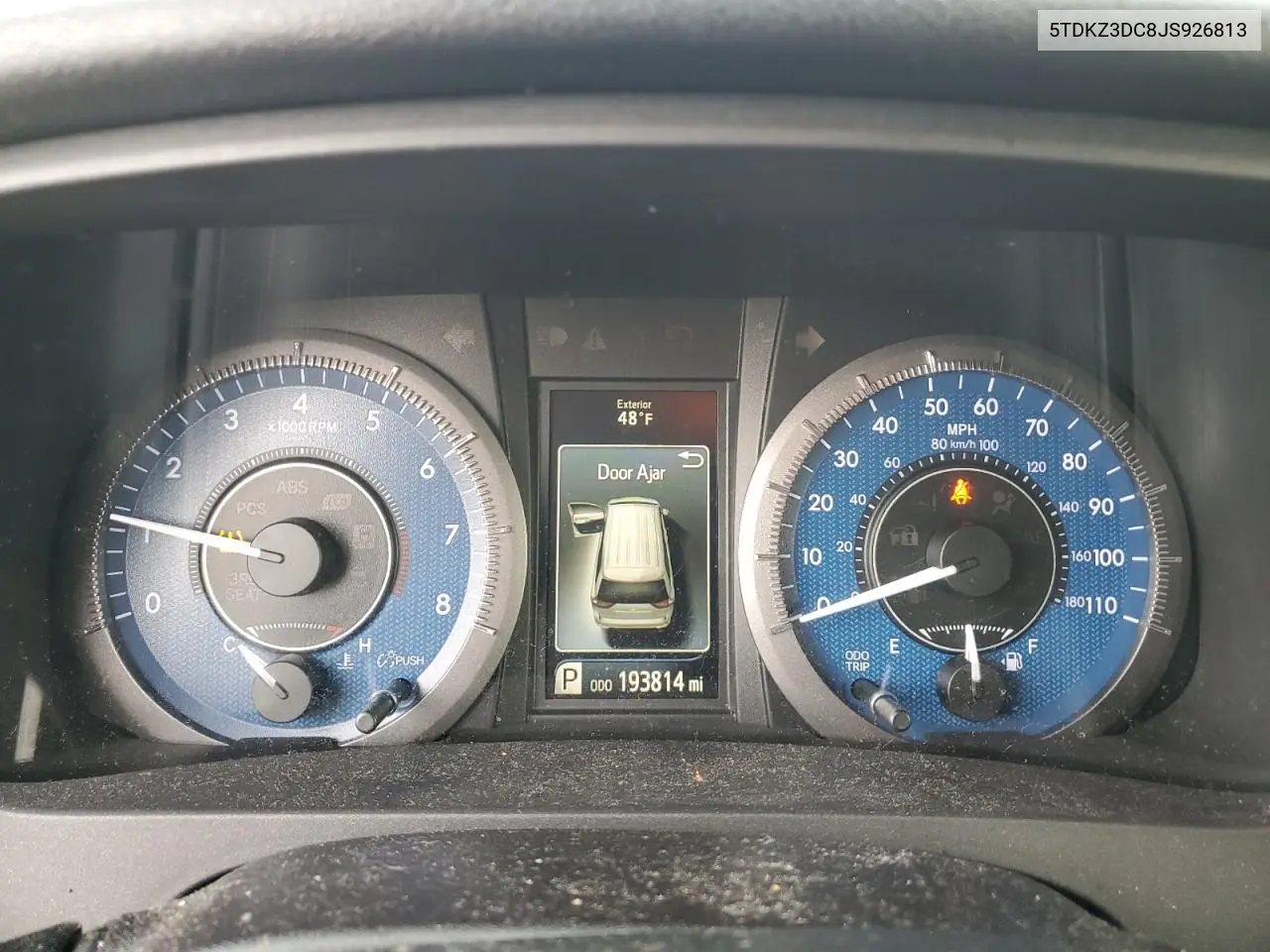 5TDKZ3DC8JS926813 2018 Toyota Sienna Le