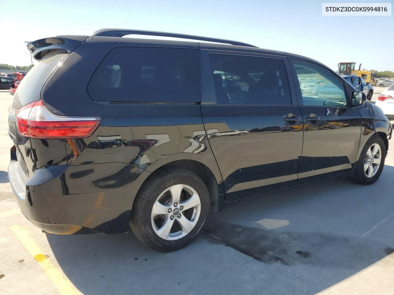 5TDKZ3DC0KS994816 2019 Toyota Sienna Le