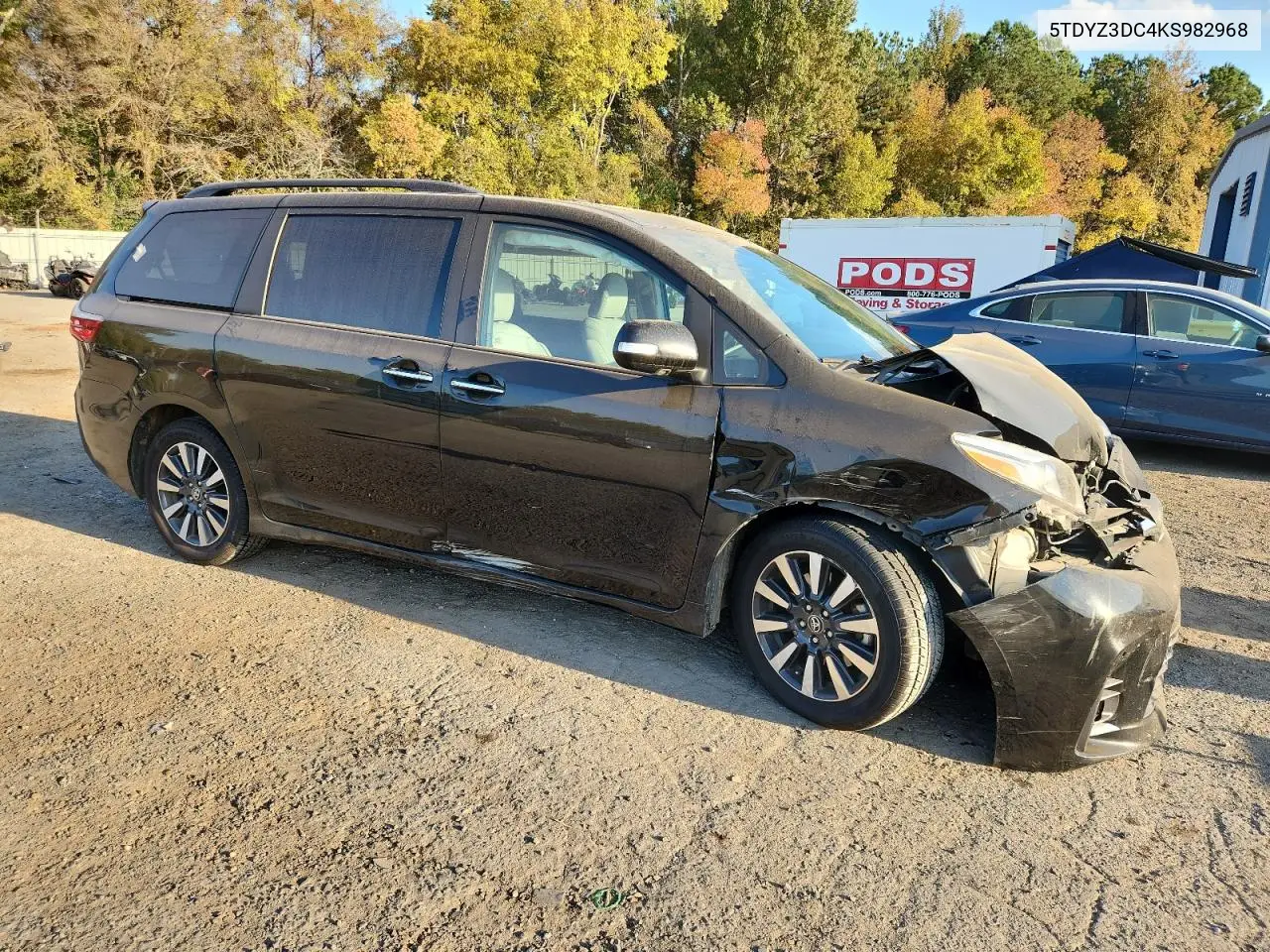 5TDYZ3DC4KS982968 2019 Toyota Sienna Xle