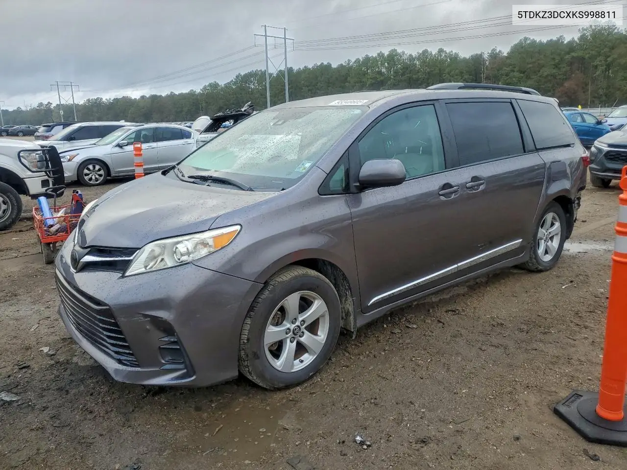 5TDKZ3DCXKS998811 2019 Toyota Sienna Le