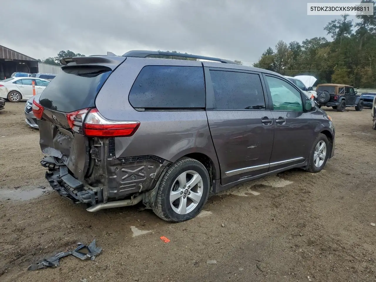 5TDKZ3DCXKS998811 2019 Toyota Sienna Le